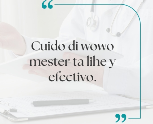 Specialist performing an eye examination in Aruba at Aruba Plastic Surgery